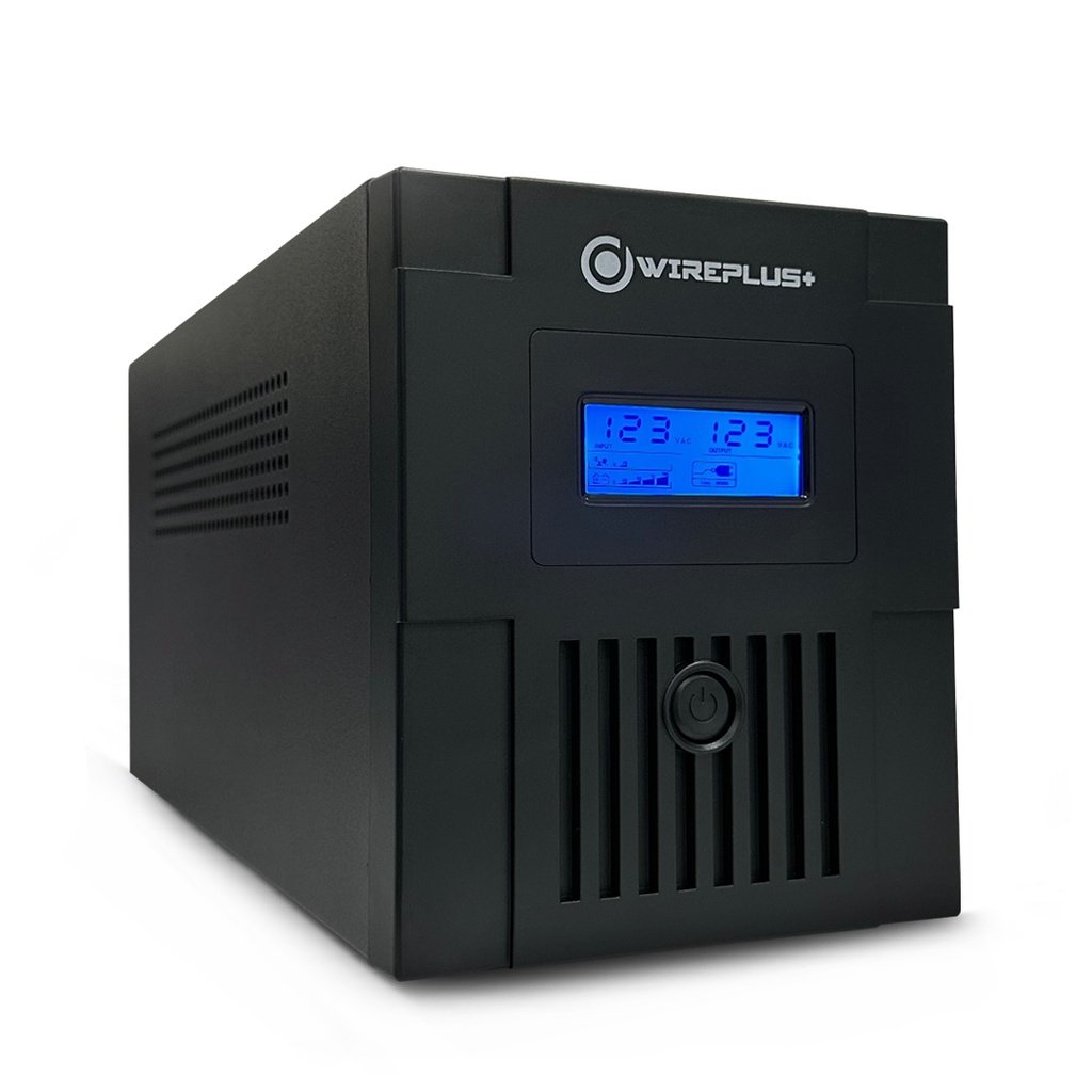Imagen del Producto: UPS WIREPLUS PANTALLA SMART 2000VA/1200W BAT 2X12V-9Amp120VAC 50/60HZ en Area Electric